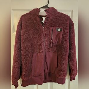 Reebok Maroon Fleece Jacket